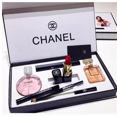 chanel perfume and makeup set